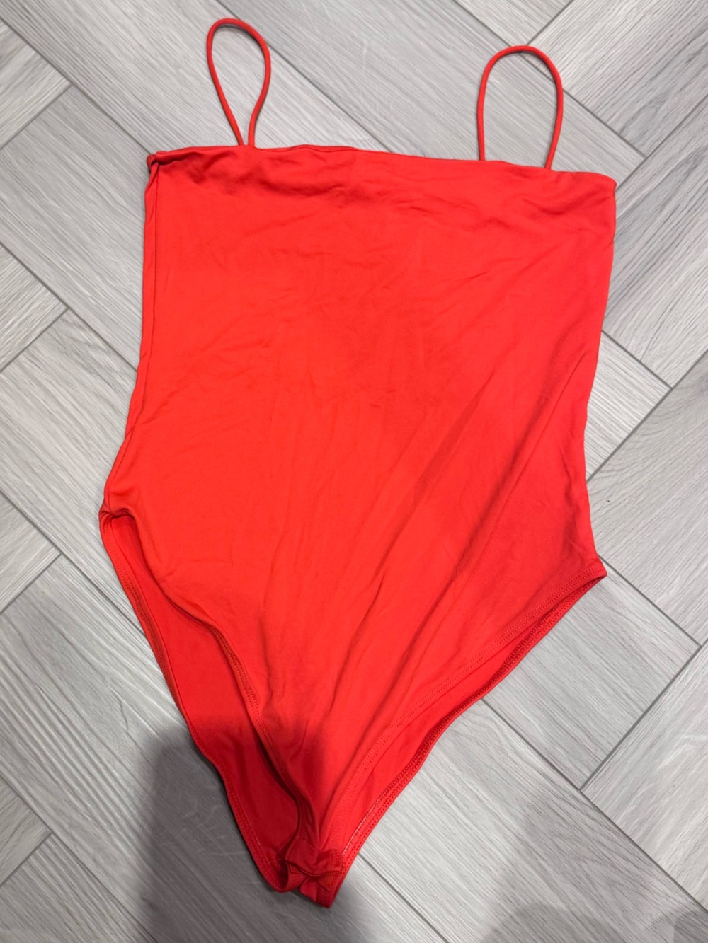 River Island Bright Red Spaghetti Strap Bodysuit